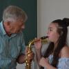 BigBand-Klasse erkundet Instrumente 8/17