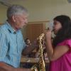BigBand-Klasse erkundet Instrumente 8/17