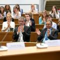 Foto: Landtag Rheinland-Pfalz / Andreas Linsenmann; Landeswettbewerb Jugend debattiert 4/18