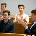 Foto: Landtag Rheinland-Pfalz / Andreas Linsenmann; Landeswettbewerb Jugend debattiert 4/18